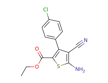 ethyl 5-amino-3-(4-chlorophenyl)-4-cyanothiophene-2-carboxylate