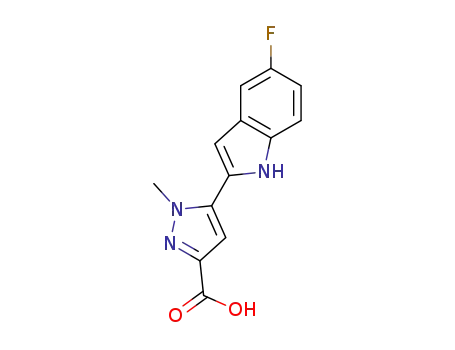 5-(5-fluoro-1H-indol-2-yl)-1-methyl-1H-pyrazol-3-carboxylic acid