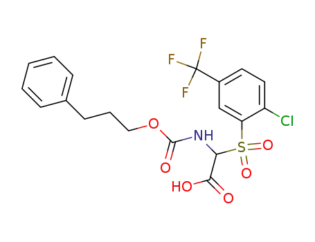 (2-Chloro-5-trifluoromethyl-benzenesulfonyl)-(3-phenyl-propoxycarbonylamino)-acetic acid