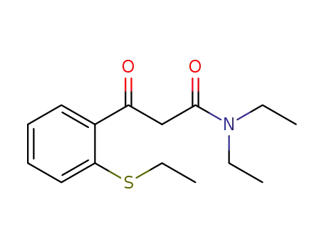 N,N-diethyl-3-(2-ethylsulfanylphenyl)-3-oxopropanamide