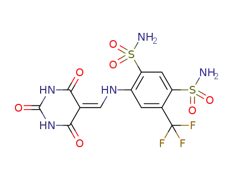 4-(trifluoromethyl)-6-{[(2,4,6-trioxotetrahydropyrimidin-5(2H)-ylidene)methyl]amino}benzene-1,3-disulfonamide