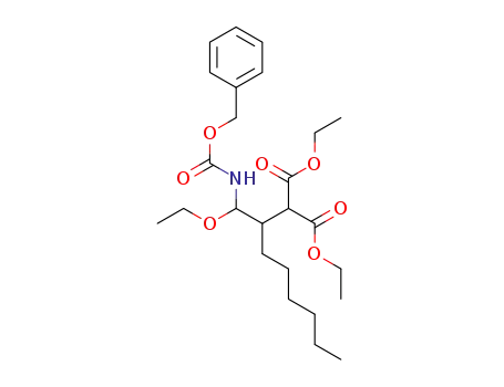 diethyl 2-(1-(benzyloxycarbonylamino)-1-ethoxyoctan-2-yl)malonate