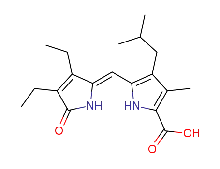 2,3-diethyl-7-isobutyl-8-methyl-(10H)-dipyrrin-1-one-9-carboxylic acid