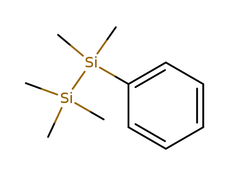 Molecular Structure of 1130-17-2 (1,1,1,2,2-pentamethyl-2-phenyldisilane)