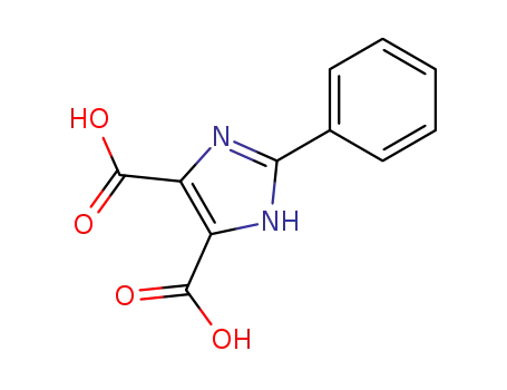 Molecular Structure of 888-60-8 (1H-Imidazole-4,5-dicarboxylic acid, 2-phenyl-)