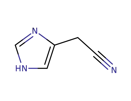 Molecular Structure of 18502-05-1 (4(5)-CYANOMETHYLIMIDAZOLE)