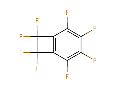 Molecular Structure of 52196-63-1 (Bicyclo[4.2.0]octa-1,3,5-triene, 2,3,4,5,7,7,8,8-octafluoro-)