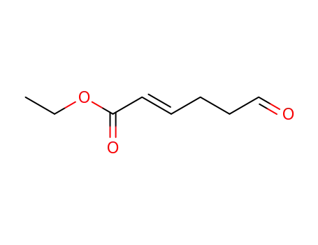 Molecular Structure of 71778-56-8 (2-Hexenoic acid, 6-oxo-, ethyl ester, (E)-)