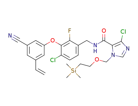 4-chloro-N-({4-chloro-3-[(3-cyano-5-ethenylphenyl)oxy]-2-fluorophenyl}methyl)-1-({[2-(trimethylsilyl)ethyl]oxy}methyl)-1H-imidazole-5-carboxamide