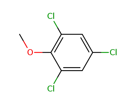 Molecular Structure of 87-40-1 (2,4,6-TRICHLOROANISOLE)