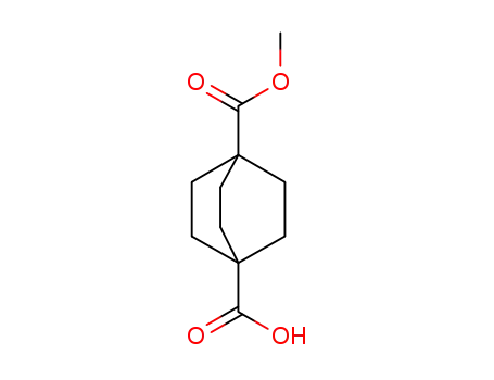 Molecular Structure of 18720-35-9 (BICYCLO[2.2.2]OCTANE-1,4-DICARBOXYLIC ACID HEMIMETHYL ESTER)