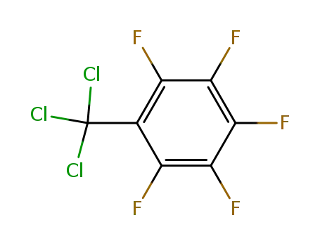 Molecular Structure of 778-34-7 ((TRICHLOROMETHYL)PENTAFLUOROBENZENE)