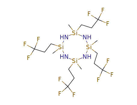 2,4,6,8-Tetramethyl-2,4,6,8-tetrakis-(3,3,3-trifluoro-propyl)-[1,3,5,7,2,4,6,8]tetrazatetrasilocane