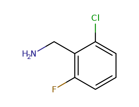 Molecular Structure of 15205-15-9 (2-Chloro-6-fluorobenzylamine)