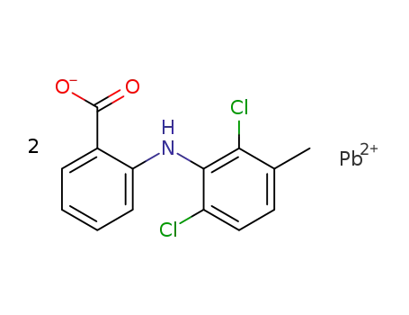 catena-poly[bis[μ2-2-((2,6-dichloro-3-methylphenyl)amino)benzoate-κ2O,O']lead(II)]