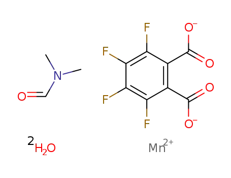 Mn(1,2-BDC-F4)(H2O)2(DMF)
