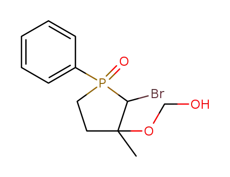 2-bromo-3-(2-hydroxyethoxy)-3-methyl-1-phenylphospholane 1-oxide