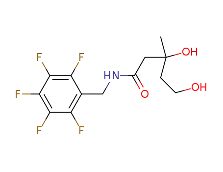3,5-Dihydroxy-3-methyl-N-((perfluorophenyl)methyl)pentanamide