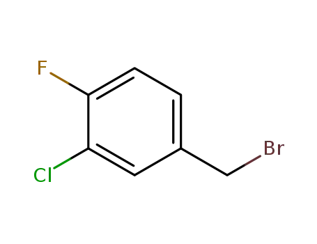 Molecular Structure of 192702-01-5 (3-CHLORO-4-FLUOROBENZYL BROMIDE)