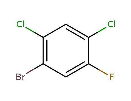 Molecular Structure of 1481-63-6 (2,4-DICHLORO-5-FLUOROBROMOBENZENE)