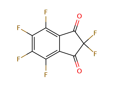 Molecular Structure of 58161-60-7 (1H-Indene-1,3(2H)-dione, 2,2,4,5,6,7-hexafluoro-)