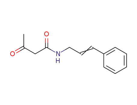 Molecular Structure of 26226-10-8 (Butanamide, 3-oxo-N-(3-phenyl-2-propenyl)-)