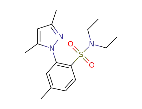 2-(3,5-dimethylpyrazol-1-yl)-N,N-diethyl-4-methylbenzenesulfonamide