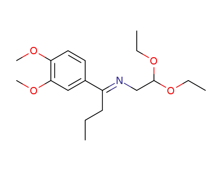 (E)-N-(1-(3,4-dimethoxyphenyl)butylidene)-2,2-diethoxyethanamine