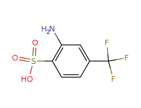 Molecular Structure of 1513-44-6 (3-amino-alpha,alpha,alpha-trifluorotoluene-4-sulphonic acid)
