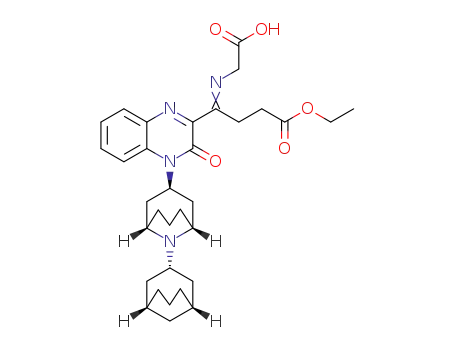 2-(((1-(4-((1R,1'R,3r,3'R,5S,5'S)-[3,9'-bi(9'-azabicyclo[3.3.1]nonan)]-3'-yl)-3-oxo-3,4-dihydroquinoxalin-2-yl)-4-ethoxy-4-oxobutylidene)amino)oxy)acetic acid