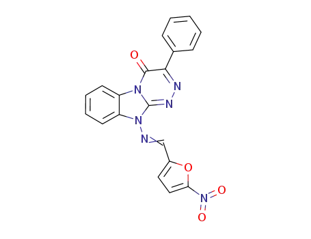 10-(5-nitrofurfurylidene)amino-3-phenyl-1,2,4-triazino[4,3-a]benzimidazol-4(10H)-one