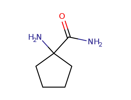 Molecular Structure of 17193-28-1 (1-Amino-1-cyclopentanecarboxamide)