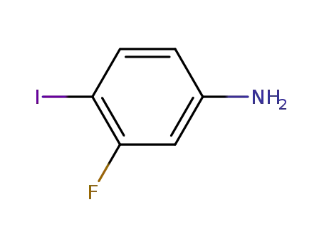 Molecular Structure of 656-66-6 (3-Fluoro-4-iodoaniline)