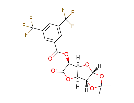 1,2-O-isopropylidene-5-O-(3,5-bis(trifluoromethyl)benzoyl)-α-D-xylo-hexofuranurono-6,3-lactone