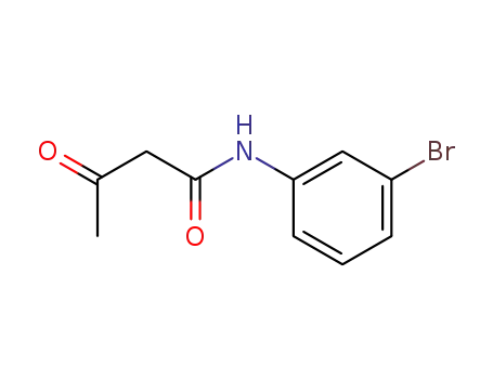 Molecular Structure of 61579-06-4 (N-(3-bromophenyl)-3-oxobutanamide)