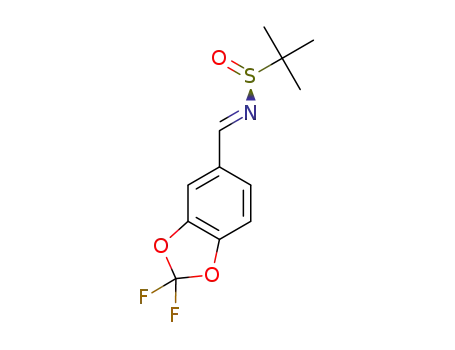 (S)-N-[(1E)-(2,2-difluoro-1,3-benzodioxol-5-yl)methylene]-2-methylpropane-2-sulfinamide
