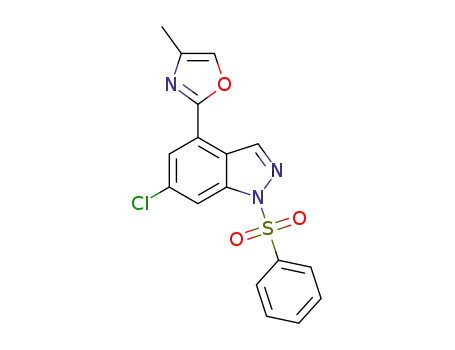 2-(6-chloro-1-(phenylsulfonyl)-1H-indazol-4-yl)-4-methyloxazole