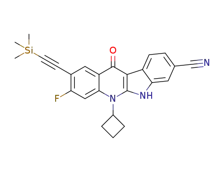 5-cyclobutyl-2-(trimethylsilyl)ethynyl-3-fluoro-11-oxo-6,11-dihydro-5H-indolo[2,3-b]quinoline-8-carbonitrile