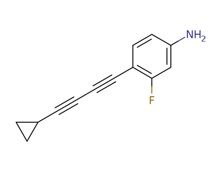4-(cyclopropylbuta-1,3-diyn-1-yl)-3-fluoroaniline
