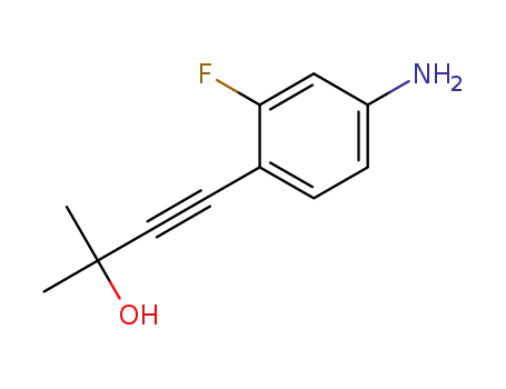 4-(4-amino-2-fluorophenyl)-2-methylbut-3-yn-2-ol