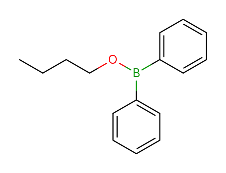 Molecular Structure of 15323-04-3 (Borinic acid, diphenyl-, butyl ester)