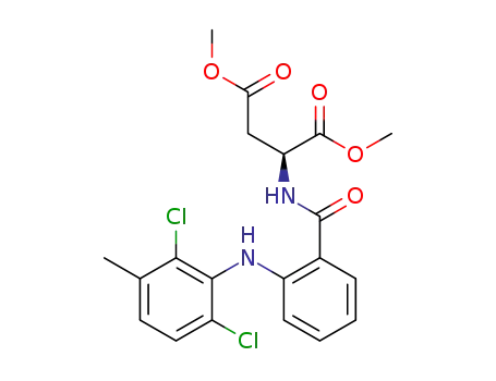 (S)-dimethyl-2-[2-(2,6-dichloro-3-methylphenylamino)benzamido]succinate