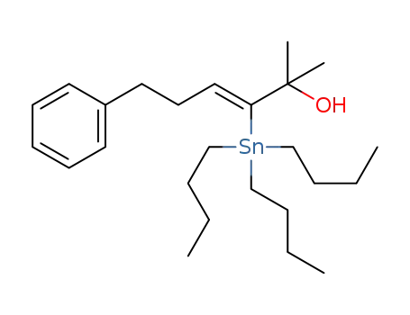 (Z)-2-methyl-6-phenyl-3-(tributylstannyl)hex-3-en-2-ol