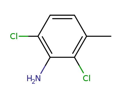Molecular Structure of 64063-37-2 (2,6-Dichloro-3-methylaniline)