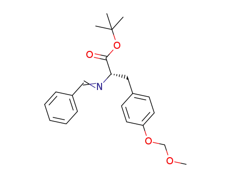 N-(benzylidene)-O-methoxymethyl tyrosine tert-butyl ester