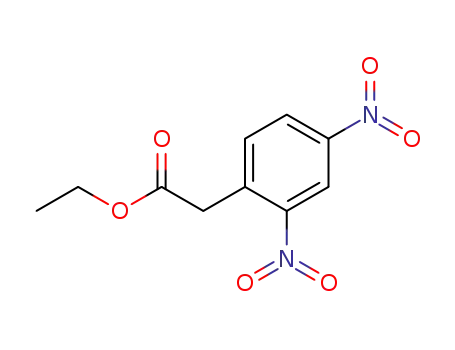 Molecular Structure of 68084-17-3 (Benzeneacetic acid, 2,4-dinitro-, ethyl ester)
