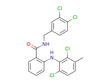 N-(3,4-dichlorobenzyl)-2-(2,6-dichloro-3-methylphenylamino)-benzamide