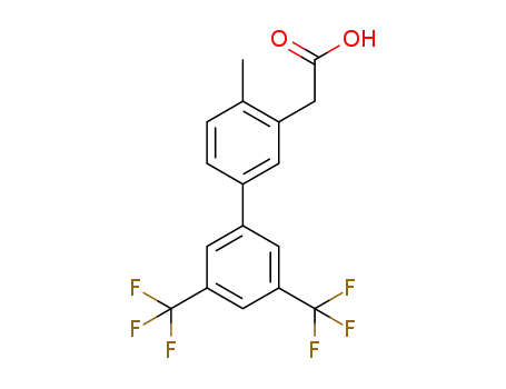 2-(4-methyl-3',5'-bis(trifluoromethyl)-[1,1'-biphenyl]-3-yl)acetic acid