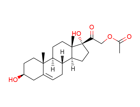 Pregn-5-en-20-one,21-(acetyloxy)-3,17-dihydroxy-, (3b)- (9CI)