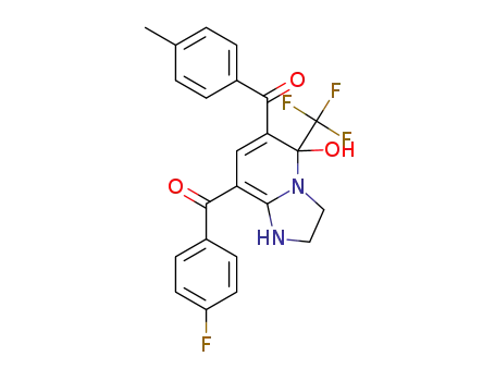 (8-(4-fluorobenzoyl)-5-hydroxy-5-(trifluoromethyl)-1,2,3,5-tetrahydroimidazo[1,2-a]pyridin-6-yl)(p-tolyl)methanone